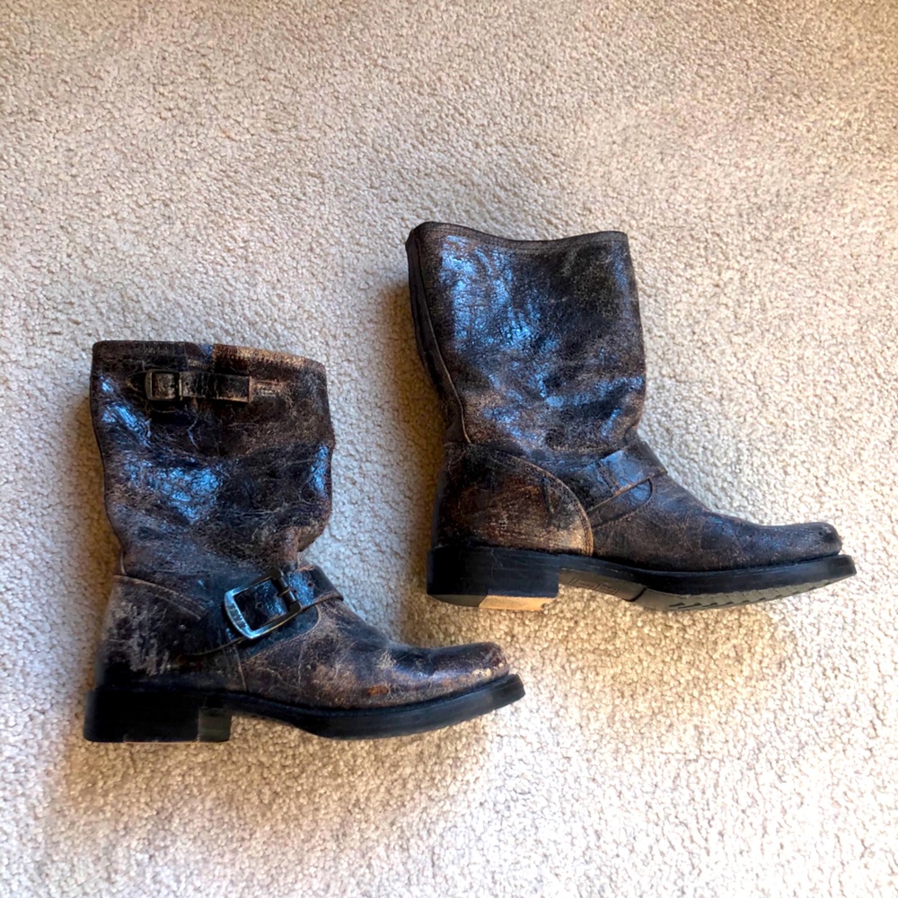 Frye Engineer, mid calf boots